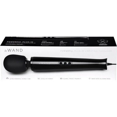 Le Wand Powerful Plug In Black le Wand
