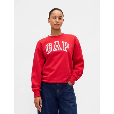 GAP Oversize mikina VintageSoft s logem Červená