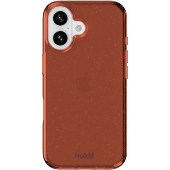 Holdit Гръб Holdit Glitter за iPhone 16 - Amber