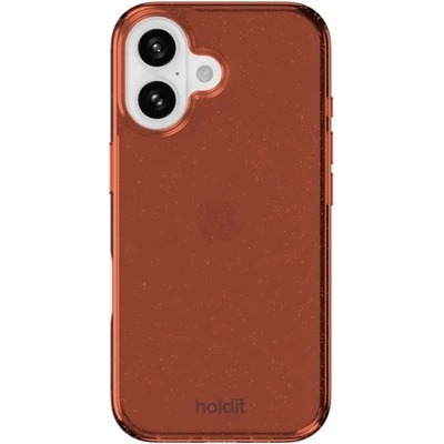 Holdit Гръб Holdit Glitter за iPhone 16 - Amber