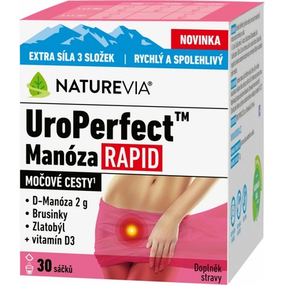 NatureVia UroPerfect Manóza Rapid 30 sáčků