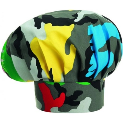 EGOchef Kuchařská čepice vysoká barevný maskáč E-7000149A – Zbozi.Blesk.cz