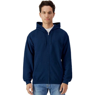 Gildan Pánska mikina na zips GSF600 Navy