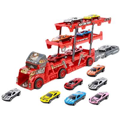 Игрален комплект Kruzzel - Автовоз с 6 коли (KRU22515)