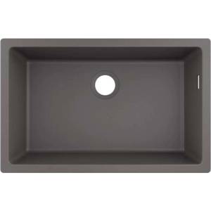Hansgrohe - Гранитна мивка с подставка S510-U660, каменно сиво 43432290 (43432290) Мивка за вграждане
