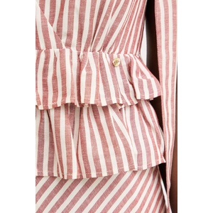 Pedro del Hierro рокля с пеплум с лен (3813570) - answear - 312,74 лв