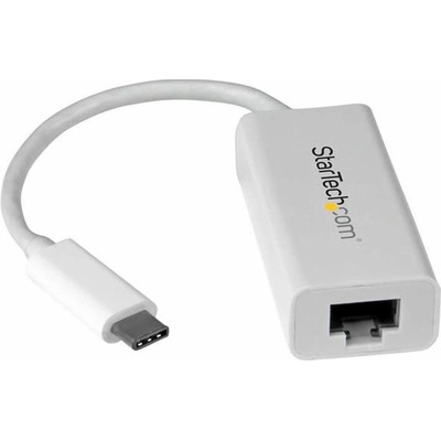 Startech USB C to Gigabit Ethernet Adapter - White - USB 3.1 to RJ45 LAN Network Adapter - USB Type C to Ethernet (US1GC30W) - Síťový adaptér - USB-C - Gigabit Ethernet - bílá – Sleviste.cz