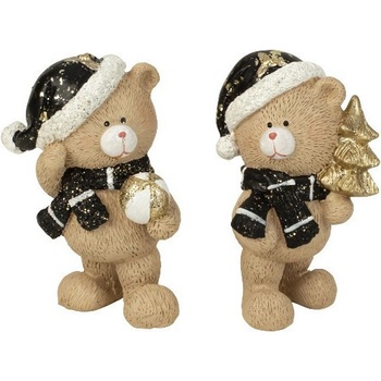 MAKRO Medvedík vianočný 11cm rôzne druhy