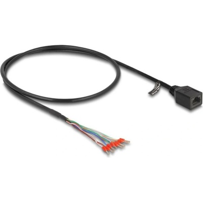 Delock 88005 RJ45 CAT 5e 0,5m černý