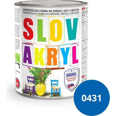 Slovakryl 0431 0,75kg - modrý pastel