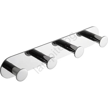 Bemeta Закачалка 25, 5x4, 5 см неръждаема стомана/сребриста (BD0028)