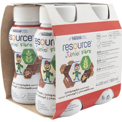 RESOURCE JUNIOR FIBRE KAKAO POR SOL 4X200ML