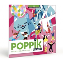 Poppik Samolepkové puzzle Kočičí přátelé