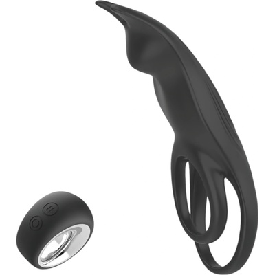 Aixiasia Hoody B - зареждащ се пенис пръстен с радио (черен)