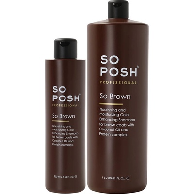 SO POSH šampon pro hnědou srst 250 ml