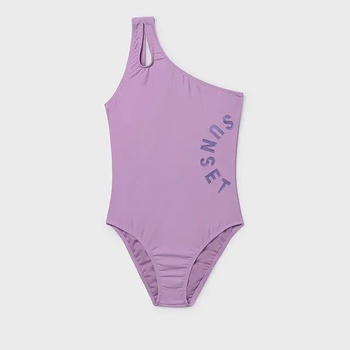MAYORAL Цял бански костюм с асиметрични презрамки в лилав цвят за момиче Mayoral