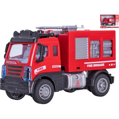 Mikro trading Auto hasičské s vodním dělem 12 cm zpětný chod