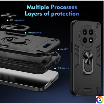 realme 12X Удароустойчив Ring Holder Калъф и Протектор