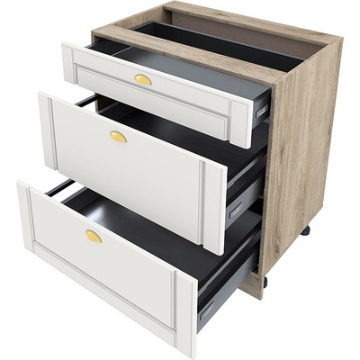 ИРИМ Долен кухненски шкаф Сити АРФ-Бяло мат-09-55 80 см