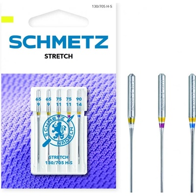 Jehly strečové Schmetz 130/705 H-S VQS 65-90 STRETCH