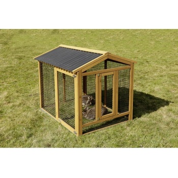 Kerbl výběh pro králíky odklopný s domečkem 115 x 85 x 90 cm