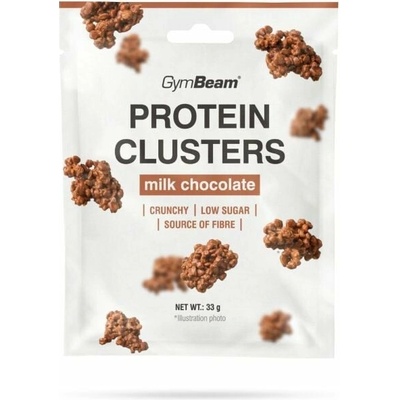 GymBeam Protein Clusters mléčná čokoláda 33 g