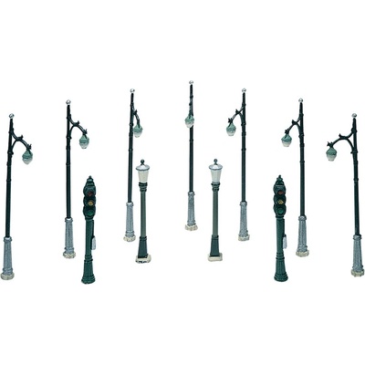 Woodland Scenics pouliční lampy 11 ks D248 – Zboží Dáma