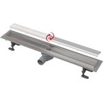 Alcadrain - Душ улей Double Fit and Go 65 cm, включително решетка, неръждаема стомана APZ13-DOUBLE9-650 (APZ13-DOUBLE9-650)