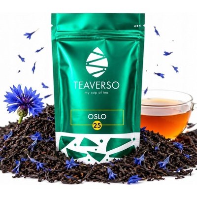 TEAVERSO ČIERNY LISTOVÝ ČAJ EARL GREY BLUE S NEVÄDZOU OSLO 100 G