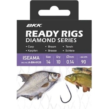 BKK Hotový Náväzec Ready Rig Diamond Iseama GD 70 cm veľkosť 8 10 ks