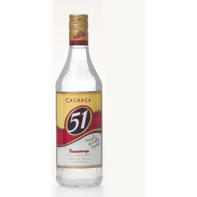 Cachaca 51 Pirassununga 40% 1 l (holá láhev)