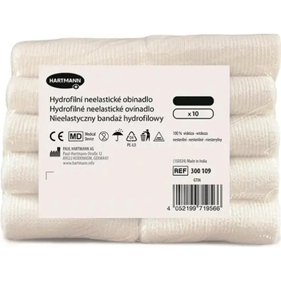Hartmann Ovínadlo hydrofilné neelastické nesterilné 12 cm x 10 m 10 ks