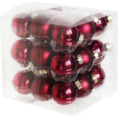 UH Koule sklo 2,5cm 27ks bordó – Zboží Mobilmania