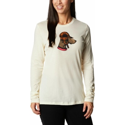 Columbia Dámske tričko Hidden Haven™ LS Tee kapučíno Chalk Dog