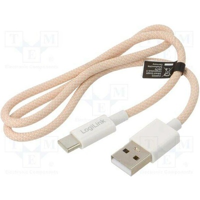 Logilink CU0323 USB 2.0 USB A vidlice USB C vidlice 500mm růžový
