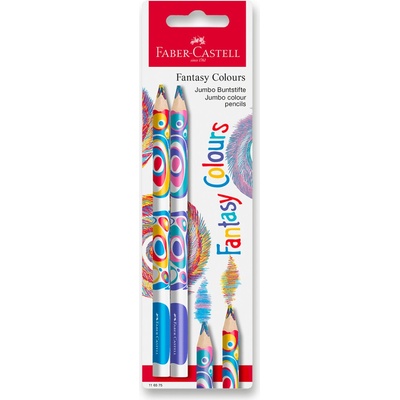 Faber Castell tříbarevná pastelka Fantasy Jumbo 2 ks 116575