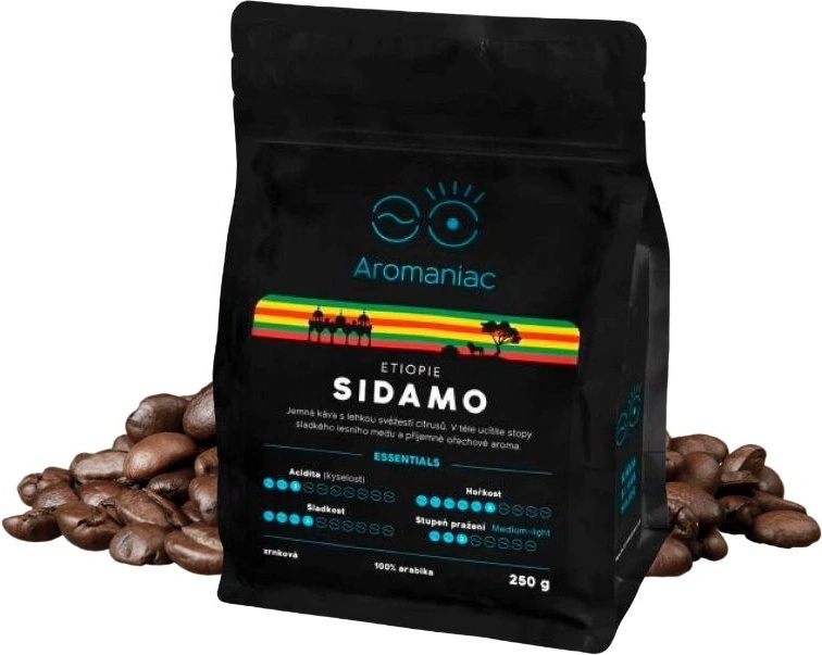 Aromaniac Aromaniac прясно изпечено кафе на зърна Ethiopia Sidamo 250g