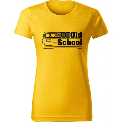Tričko BMW e30 Old school dámske tričko Žltá