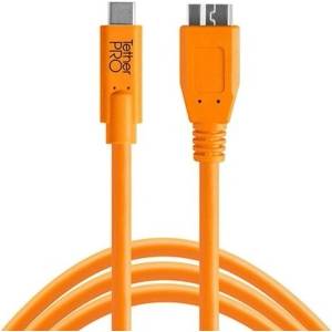Tether Tools TetherPro USB-C към 3.0 Micro-B, (4, 6 м) ORG CUC3315-ORG (CUC3315-ORG)