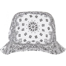 Urban Classics Bandana Print Bucket Hat bílá