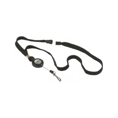 Snúrka na krk DURABLE Závesný remienok 10 mm s kotúčom 10 ks