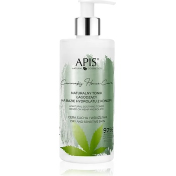 APIS NATURAL COSMETICS Cannabis Home Care успокояващ тоник за суха до чувствителна кожа 300ml