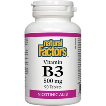 Image 1 of Natural Factors Vitamin B3 500 mg [90 Таблетки]