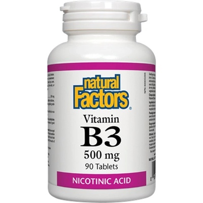 Natural Factors Vitamin B3 500 mg [90 Таблетки]