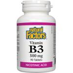Natural Factors Vitamin B3 500 mg [90 Таблетки]