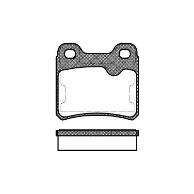 Sada brzdových platničiek kotúčovej brzdy REMSA 0282.10
