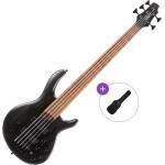 Cort B5 Element Open Pore Basic SET Trans Black 5-струнна бас китара