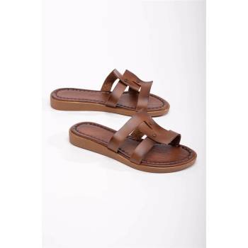 Moda Trend Дамски чехли - Таба #370796 (370796_Кафяво)