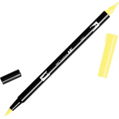 Oboustranný štětcový fix Tombow ABT DUAL - žlutá Barva: 062 - Pale Yellow