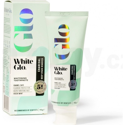 White Glo Charcoal s aktivním černým uhlím 115 g